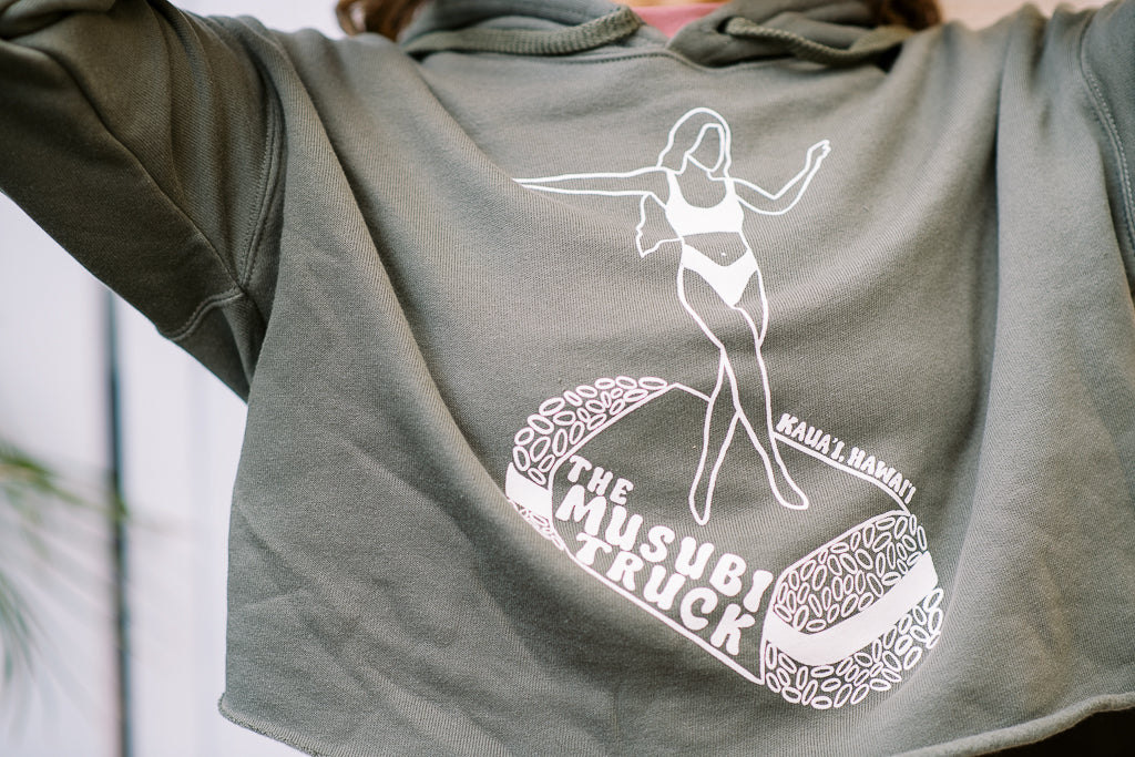 Surfsubi Crop Fleece Hoodie