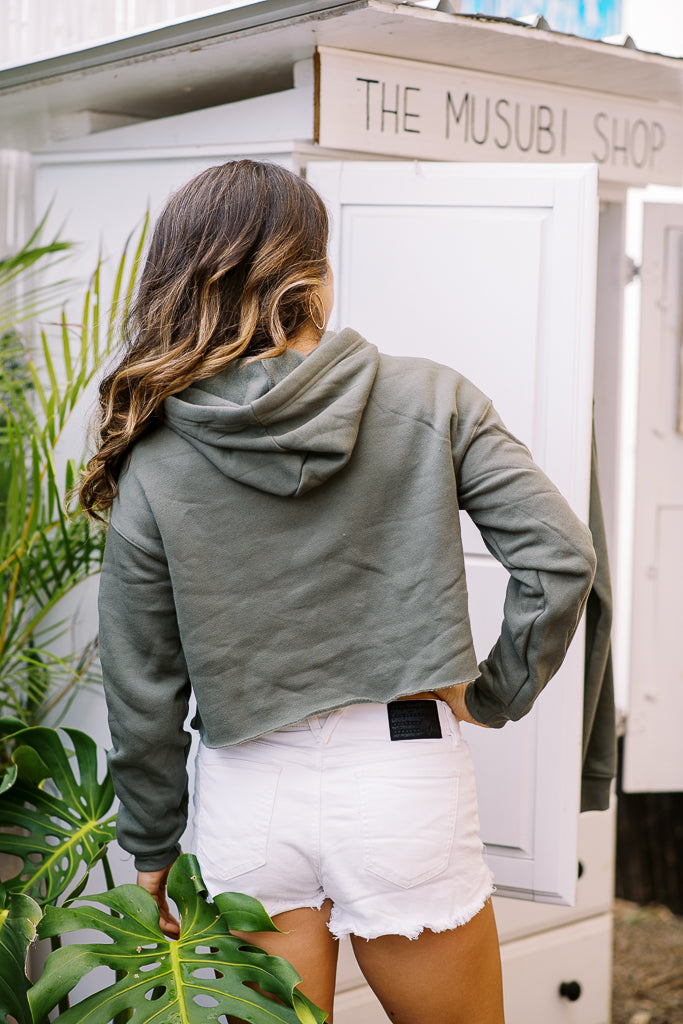 Surfsubi Crop Fleece Hoodie